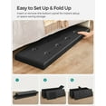 thumbnail image 4 of SONGMICS 43" Storage Ottoman Bench Leather Ottoman with Storage Hold up to 660lb Folding Footstools for Bedroom Black, 4 of 11