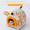 thumbnail image 1 of Dengjunhu Hamster Bed Comfortable Large Space Thicken Plush Semi-enclosed Cave Bed Pet Nest Small Animal Supplies, 1 of 7