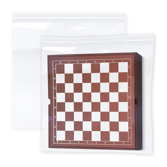 Pack of 250 Jumbo Zipper Bags 24 x 24. Clear Seal Top Bags with Single Track 24x24. Thickness 2 mil. Poly Bags for Packing and Storing. Polyethylene Bags for Industrial, Food Service.