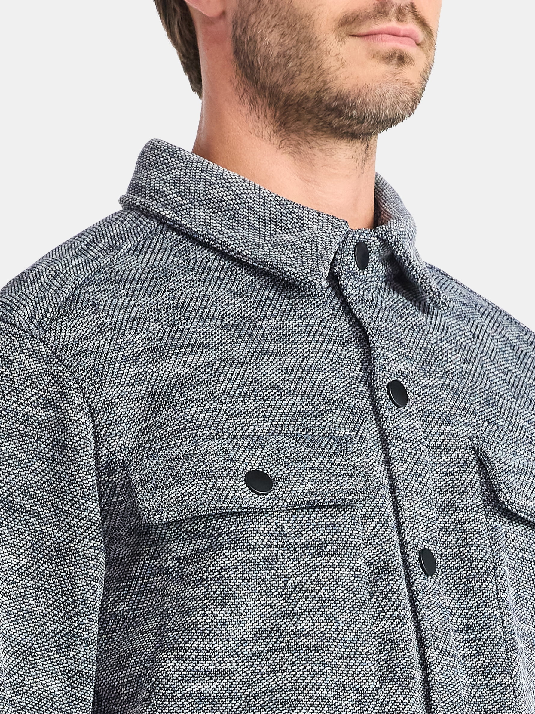 George Men's and Big Men's Knit Shacket with Microfleece Lining, Midweight, Sizes S-3XL