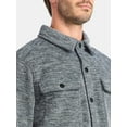 thumbnail image 4 of George Men's and Big Men's Knit Shacket with Microfleece Lining, Midweight, Sizes S-3XL, 4 of 5