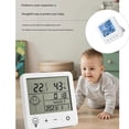 thumbnail image 2 of Battery Operated Digital Clock With Temperature Humidity Sensor And Adjustable Celsius Measurement, 2 of 12
