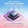 thumbnail image 2 of NIMO 17.3" IPS FHD-Gaming-Laptop,AMD Ryzen 5 6600H 16GB DDR5 RAM 1TB SSD (Beat i7-1165G7, 6 Cores Up to 4.5GHz) AMD Radeon 660M GPU-Computer with 100W Type-C 2Y Warranty, 2 of 8