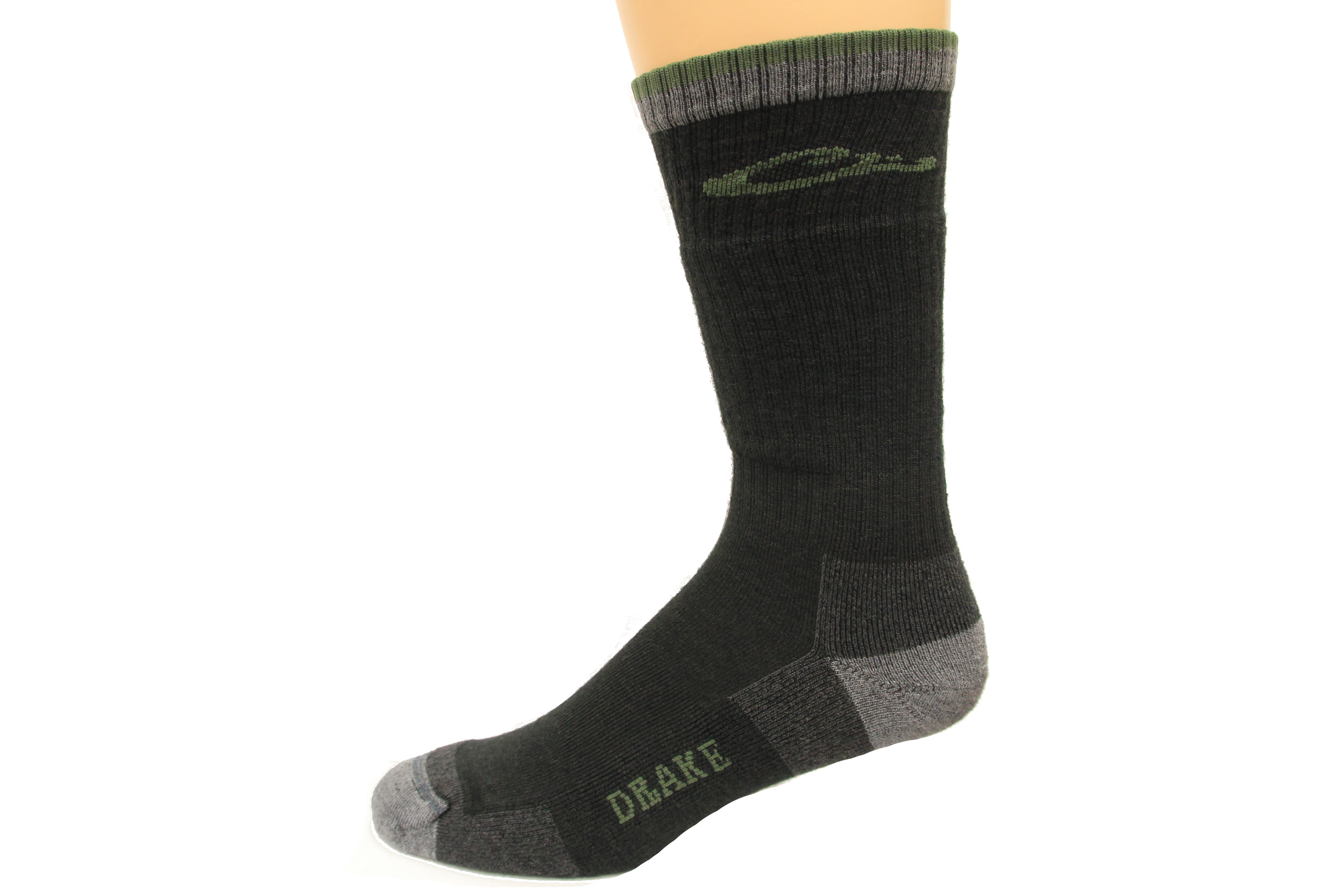 Drake Year-Rounder Merino Wool Blend Socks, Black, Lrg (W 9-12 / M 9-13 ...