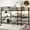 Black#3, variant on Queen Size Adjustable Bed Base, Queen Size Metal Loft Bed, Loft Bed with Easy Climbing Ladder and Guardrails , Black, Black Bed Frames,Metal Platform Bed Frames
