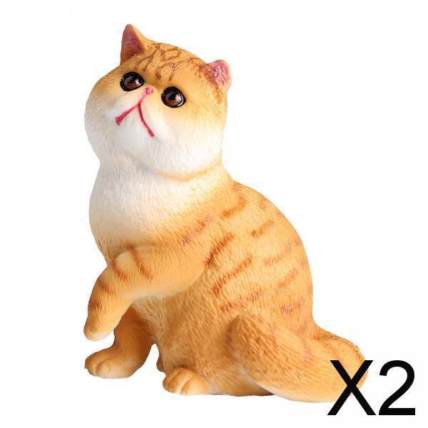 Figuras de animales realistas perfecl Juego para niños Gato 2 piezas