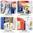 thumbnail image 3 of Bobiber XL 9 in 1  Toddler Slide PlaySet for kids indoor/outdoor for Toddlers Ages 1-4 (Blue/Red), 3 of 10