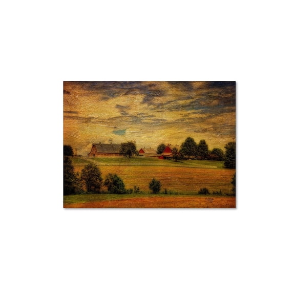 Trademark Fine Art "Summer Farm" Canvas Art by Lois Bryan