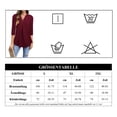 thumbnail image 4 of Blusa elegante tipo túnica con escote en V y mangas 3/4 para mujer, 4 of 4