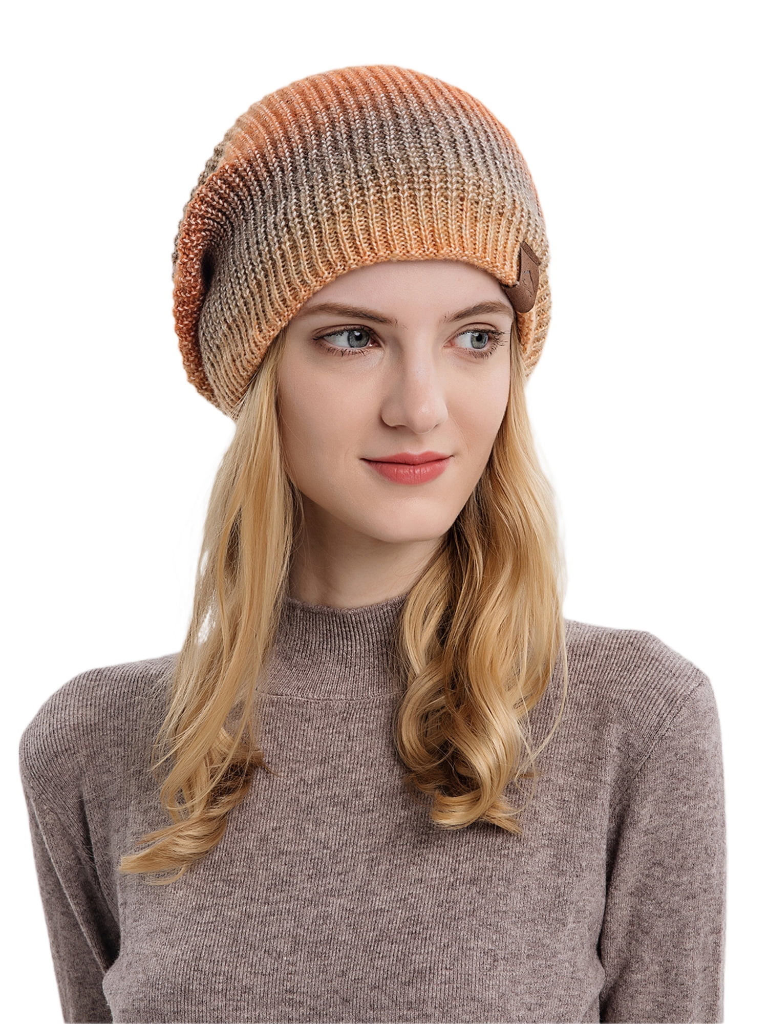 Autumn Winter Ladies Knitted Hat Bomber 