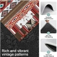 thumbnail image 3 of Red Boho Tribal Diamonds and Rectangles Pattern Kitchen Rugs Sets Of 3,Kitchen Runner Rugs Non Skid Washable,Decorative Kitchen Floor Mats for Kitchen,Sink,Laundry,17"x30"+ 17"x47" + 17"x59", 3 of 6