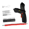 thumbnail image 4 of Destornillador eléctrico inalámbrico portátil, accesorios de rotación de 90  degree, recargable para reparación de automóviles, reparaciones de ensamblaje 16 piezas, 4 of 8