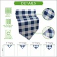 thumbnail image 5 of Navy Blue Plaid Table Runner Linen Burlap Table Runner 48 Inches Long Spring Farmhouse Buffalo Checkered Dresser Scarves for Kitchen Island Coffee Dining Party Wedding Banquet Holiday Decor 13"x48", 5 of 8