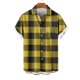 thumbnail image 2 of Mens Casual Manga Corta Botón Abajo Camisas, Cuello de Vuelta Impresión para el Verano, Al Aire Libre Y Desgaste Casual, 2 of 9