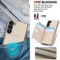 thumbnail image 7 of ELEHOLD Case for Samsung Galaxy S23 Plus,Business PU Leather Stand Case with Card Holder & Ring Holder,White, 7 of 7