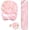 Pink Fluid, variant on Ergonomic Keyboard Wrist Rest Pad and Mouse Pad Hand Support for Laptop Computer Wrist Rest Support Cushion Memory Foam Set for Office Gaming Easy Typing - Black