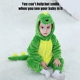 thumbnail image 2 of Disfraz OLLULL, mameluco de dinosaurio verde para bebés de 2 a 3 años, Halloween, 2 of 6