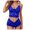Blue, variant on XZNGL Sexy Women Bowknot Lingerie Lace Hollow Out Temptation Babydoll Underwear Panties Underpants Sleepwear Briefs Suit