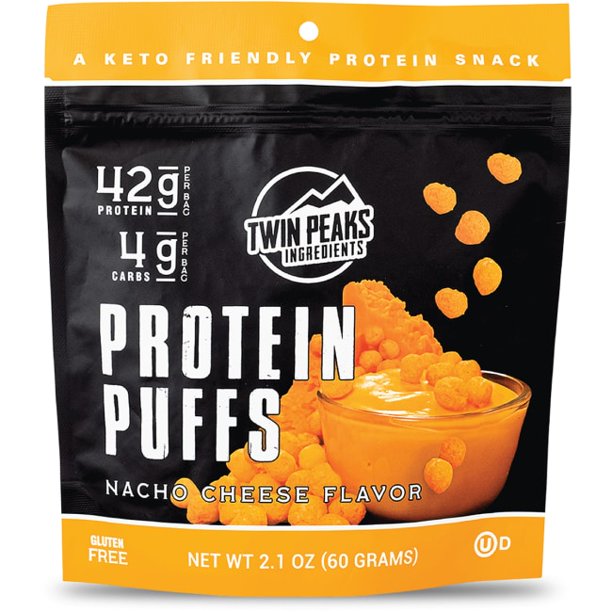 Twin Peaks Ingredients Protein Puffs Nacho Cheese 2.1 oz Bag(S