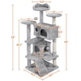 thumbnail image 4 of Árbol para gatos Yaheetech de 137 cm con rascadores y condominios, 4 of 9