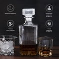 thumbnail image 3 of Vasos de Vidrio para Whisky con Decantador de Cristal IDEA NUOVA 860 ml, 3 of 5