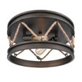 thumbnail image 3 of Golden Lighting 1048-FM GMT Flush Mount, Gunmetal Bronze, 3 of 4