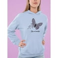 thumbnail image 2 of Butterflies W Leopard Print Hoodie Women -Image by Shutterstock, Female Small, 2 of 4