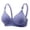 Light Blue, variant on Soft Skin-Friendly Cotton Wireless Bra for Women Breathable Thin Padded Everyday Bralette Adjustable Straps Wire Free Brassiere Beige 2XL