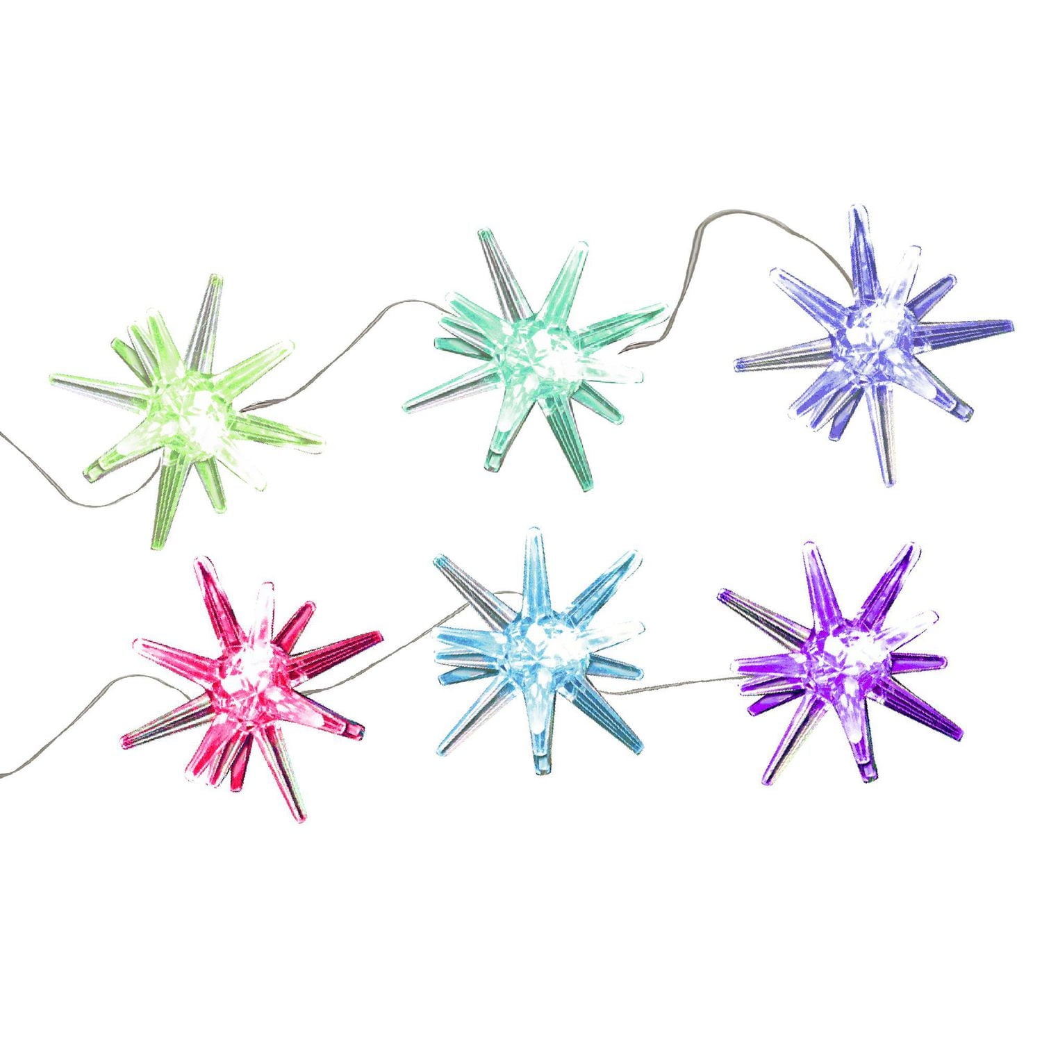 Holiday Time BO 15 LED Crystal Star Lights