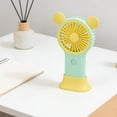 thumbnail image 4 of WKSCLPAI Portable Handheld Fan Mini Mouse Shape with Colorful Lights USB Rechargeable Pocket-Sized High Airflow for Travel Outdoor, 4 of 7