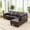 BN-Right-Sofa without Ottoman, variant on MAYEERTY 97" Faux Leather Sectional Couches, 2-Piece Modular Sofa Set with Reversible Chaise without Ottoman, Black (Right)