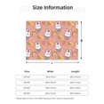 thumbnail image 5 of Yiaed Rabbit So Cute Print Blanket Throw Blanket Soft Cozy Flannel Blanket for Home Bed Sofa Couch Chair-40"x30", 5 of 6