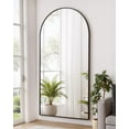 thumbnail image 3 of Anyrose 71"X26" Arched Full Length Mirror Aluminum Alloy Frame Floor Mirror,Black, 3 of 6