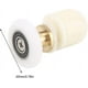thumbnail image 3 of 8 Uds ruedas para la puerta de la ducha Kit de puerta corredera de latón ABS rueda corredores de baño poleas duraderas para puerta de baño accesorio herramienta de Hardware, 3 of 5