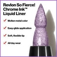thumbnail image 4 of Revlon So Fierce! Chrome Ink Liquid Eyeliner Pen, 904 Ultraviolet Foil, 4 of 15