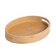 thumbnail image 1 of Oval Wooden Serving Tray: Wood Snack Tray With Handles For Tea Coffee Appetizers Breakfast - Storage Container For Spa Massage Center Home, 1 of 3