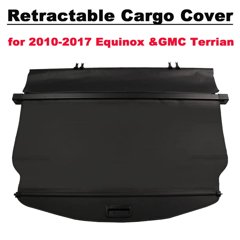 Copertura Bagagliaio Retrattile Per Chevy Equinox E GMC Terrain 2010-2017 - Telo Copricarico Nero Impermeabile Con Tendina