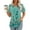 D, variant on Women's Tunic Floral Tops For Leggings Short Sleeve Shirts Casual Ruched Blouses Clothes