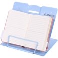 thumbnail image 1 of Soporte de libro plegable para niños Soporte de libro de metal Caballete de lectura Ipad Revista portátil Atril Partición ajustable con 6 posiciones Multifunción Receta Co, 1 of 5