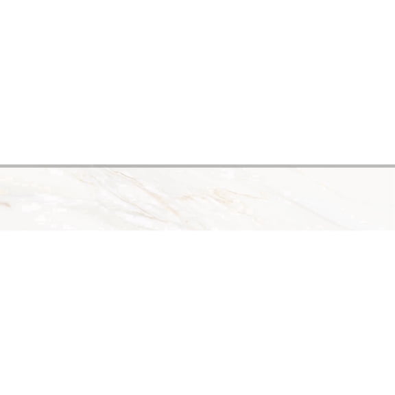 The Tile Life Savannah 4" x 24" Calacatta Gold Polished Porcelain Bullnose Tile