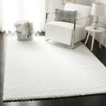 thumbnail image 2 of SAFAVIEH August Carlene Solid Plush Shag Area Rug, White, 6'7" x 6'7" Square, 2 of 8