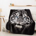 thumbnail image 3 of Manta Blanket Northwest White Tiger Stare Raschel, 100% poli, 3 of 3