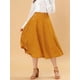 thumbnail image 2 of Falda Midi Allegra K de lunares vintage con Cremallera En la Cintura Elástica para Mujer Amarillo XS, 2 of 6