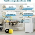 thumbnail image 7 of 10000 BTU Portable Air Conditioners, Air Conditioner for Room Cools Up to 450 Sq.Ft with 24H Timer, Remote Control, Dehumidifier, 3-IN-1 AC Unit with Window Kit for Bedroom, Indoor Rooms, Home Office, 7 of 7