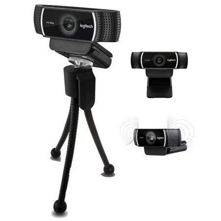 Logitech C922 Pro Stream 1080P HD Camera Webcam with Tripod for Game (Best Games To Start Streaming On Twitch)
