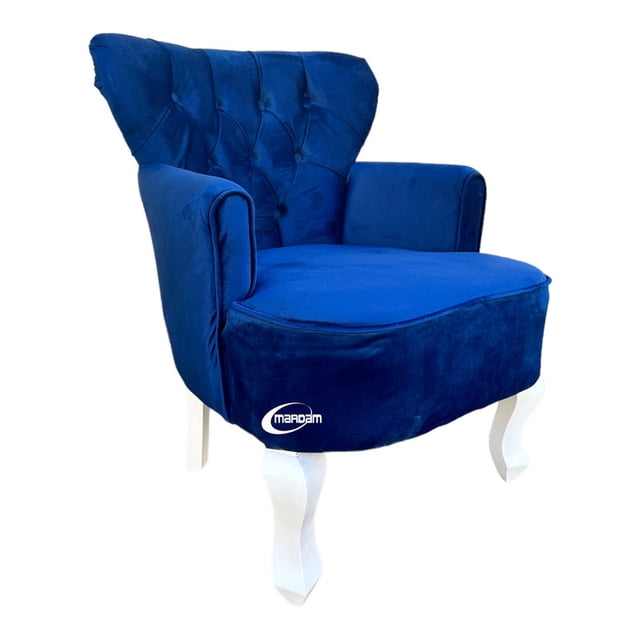 Sillón Individual Vintage MARDAM Azul Rey Terciopelo