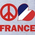 thumbnail image 2 of CafePress - Peace Love France - Cute Infant Baby Football Bodysuit, 2 of 3
