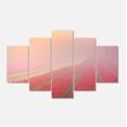 thumbnail image 2 of Lever de Soleil sur Rangées de Tulipes - Impression sur Toile Paysage, 2 of 3