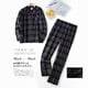 thumbnail image 3 of Trajes de casa para hombre, pantalones de manga larga, trajes para otoño e invierno, Pijamas de franela con diseño de cuadros para hombre, 3 of 4
