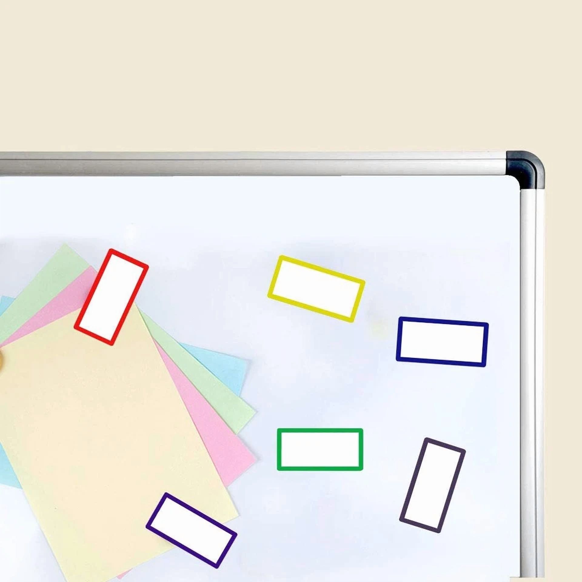 36Pcs - Magnetic Dry Erase Labels Blank Name Tags Reusable Magnets 2.1" X 1.2"